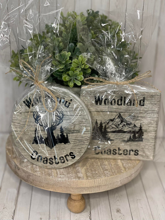 Dominic's Woodland Coasters (set of 2)