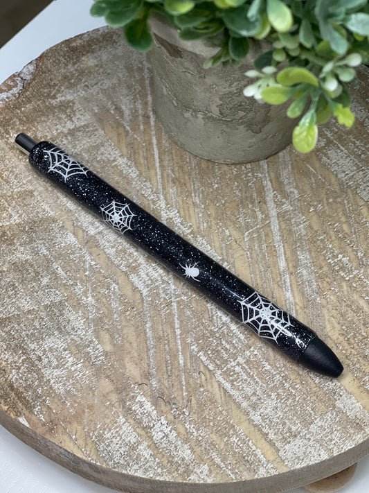 Spider Web Glitter Pen