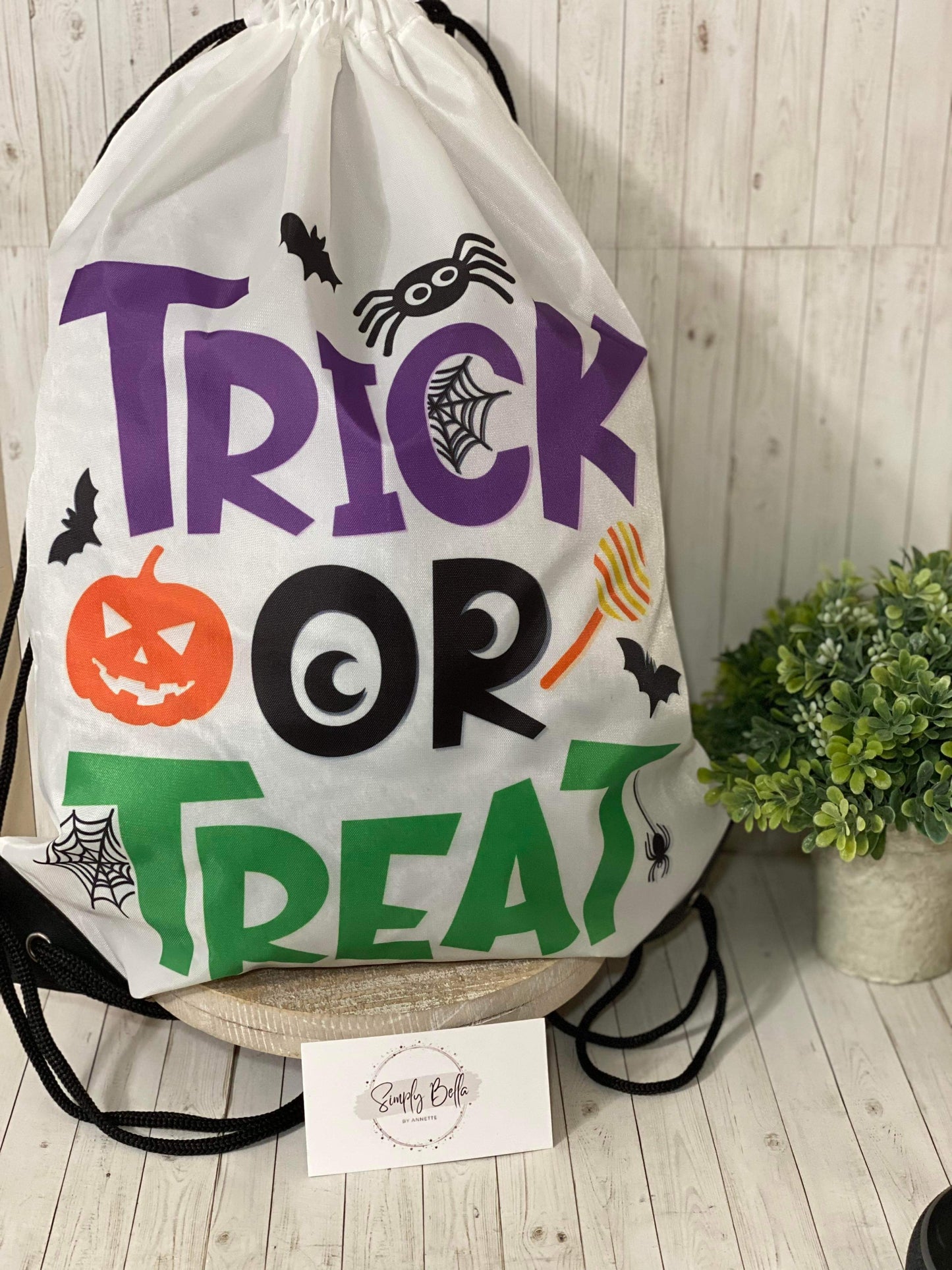 Trick or Treat Drawstring Backpack