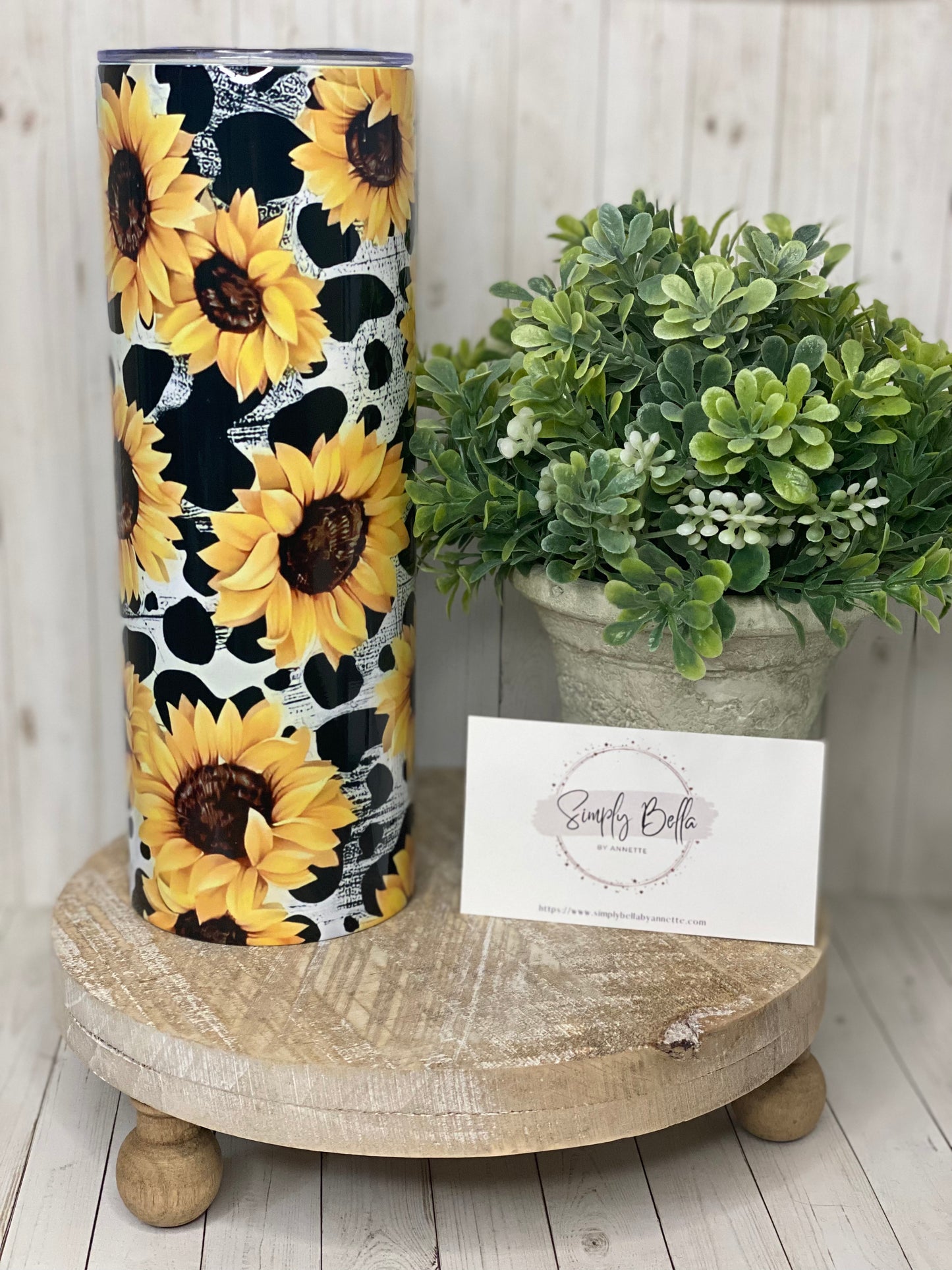 Sunflower Cow Print